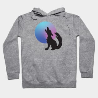 Coyote Howling At The Moon Hoodie